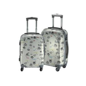 TSA Lock 8x Mute Wheels 210d Floral Hardside Luggage