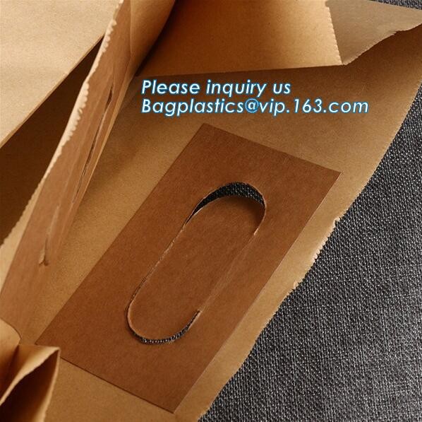 Custom Printing Recycled Brown Kraft Paper Bags,Custom Printed Factory Glassine Paper Bread Small Brown Bag, bagease
