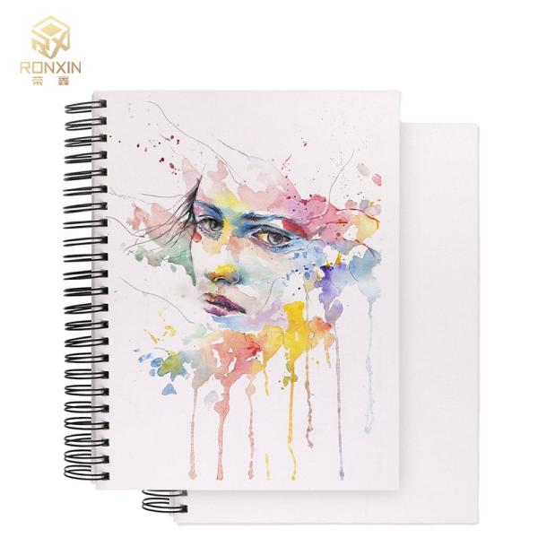 Quality Sprial Binding Hardcover Lined Notebook , 120 Sheet Notebook For Painting for sale