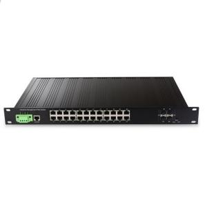 China Industrial Grade Managed Poe Switch 24 Port Gigabit Ethernet Network Switch 10M/100M/1000M RJ45 Ports on sale