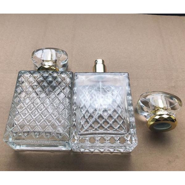 Glass Square Refillable Perfume Bottle 50ml