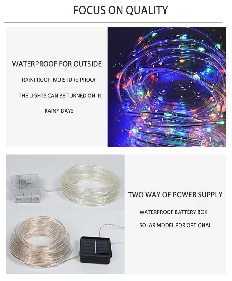 Ni MH 1.2V Solar Led Strip Lights 170MA Color Change Led Strip