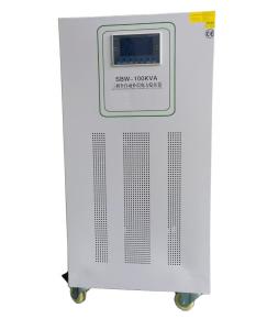 100KVA Three Phase Voltage Regulator Copper Full Load 1s Response