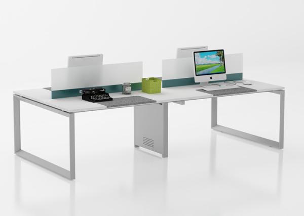 Quality 4 Seater Office Ergonomic Workstation Table Desk Linear Open E0 Grade For Staff for sale
