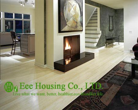 Quality Natural Color Bamboo Flooring,Vertical-compressed Structure, General UV Varnish,4 sides micro bevel connection Coating for sale