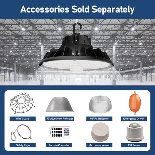 Adjustable 3CCT 150W Ufo Led Highbay Light for Industrial Lighting in USA Stock