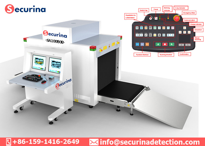 Dual Energy White Cargo Security Scanning Machine 10000 Continuous Hours Windows XP