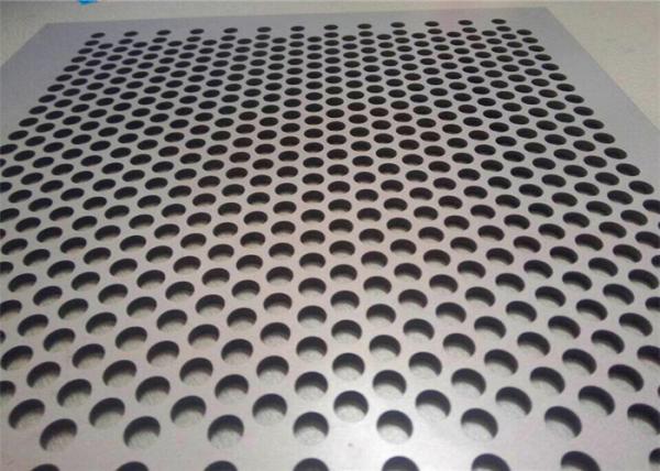 Quality Decorative Perforated Metal Mesh Screen / Metal Perforated Sheet Customized Size for sale