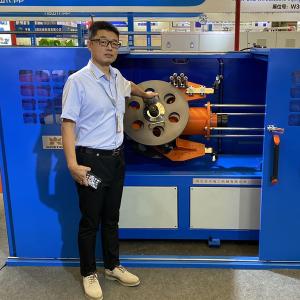 Buy cheap High Speed Cable Taping Machine Eccentric And Tangential Type Non Metallic Wrapping Tapes On Wire product