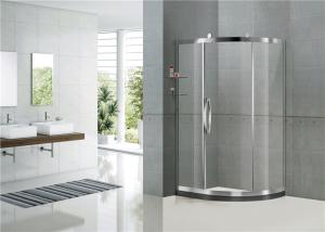 Mirror Color Sliding Offset Shower Enclosure Clear / Printed Tempered Glass CE Certification