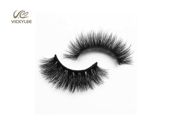 Quality Natural Looking Cotton Stalk 23mm Natural False Eyelashes for sale