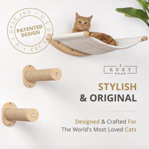 Buy cheap Canvas padded Wall Mounted Cat Hammock Bed 21'' width 18.5'' depth Cat Climbing Frame product
