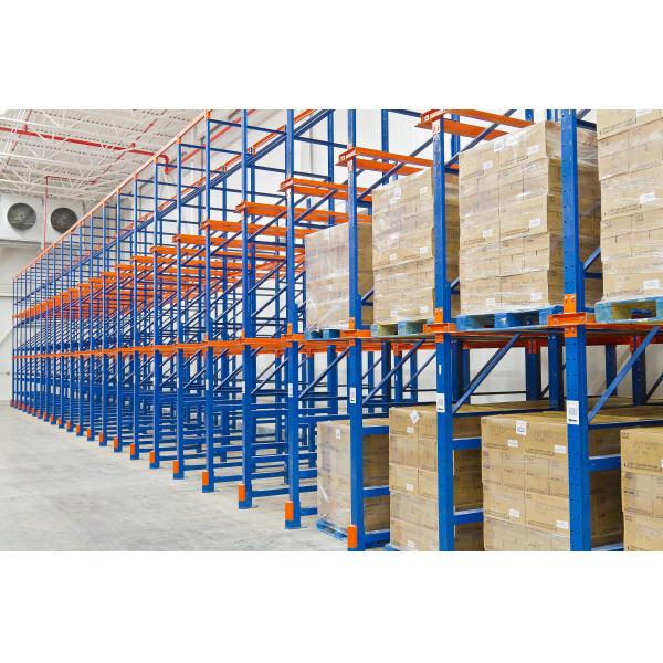 Warehouse Storage Drive In Racking System Industrial Shelf Metal Material