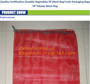 Buy cheap 100% pe raschel mesh bag for onions ,potatoes , other vegetables,PP net vegetables leno mesh bag Color raschel PP PE mes product
