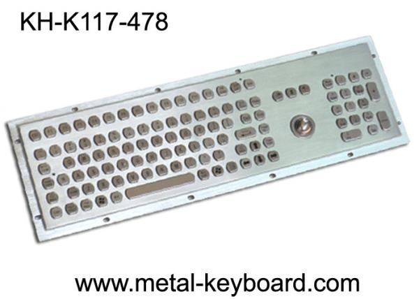 Quality Dustproof metal panel mount keyboard with trackball and number keypad for sale