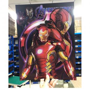 China Eco Friendly 3D Lenticular Poster Wall Art Flip Marvel Comics The Avengers 12 X 16 on sale