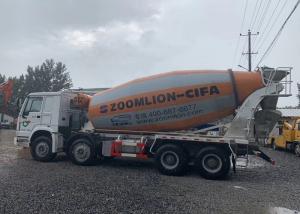 15m3 Second Hand Concrete Mixer Trucks , Ready Mix Concrete Truck SINOTRUCK 8x4 Chassis