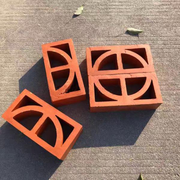 Quality Natural Terracotta Hollow Clay Blocks Brick Material Building Wall Panels Decorative Breeze for sale