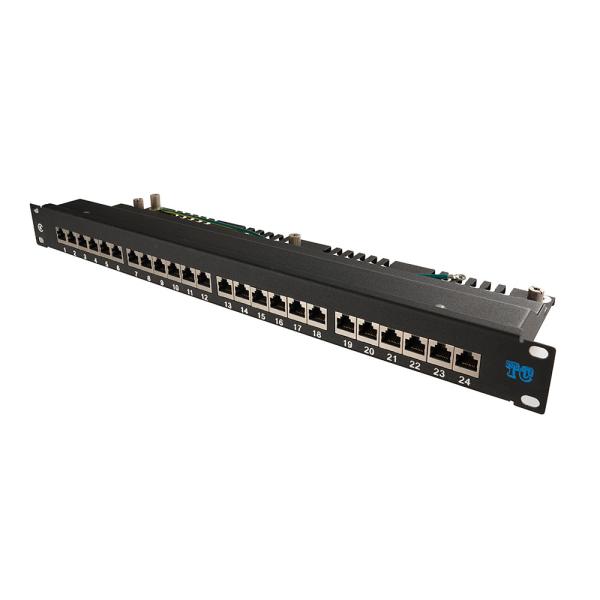 Quality Network Patch Panel Cat5e Cat6 Shielded 1U 24 Port for sale