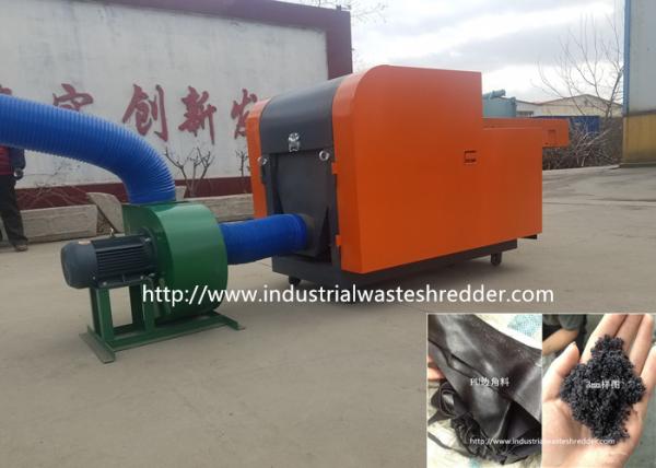 Quality PU Recycling Rag Cutting Machine Artificial Leather Animal Fur Shredder Crusher for sale
