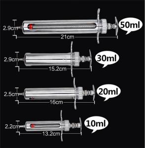 Buy cheap Luer Lock Cattle Injection Needles 40ML Veterinary Injection Syringe product