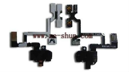 Quality Black Mobile Phone Flex Cable For Iphone 4G Side Key for sale