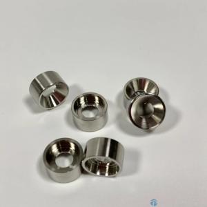 CNC Precision Turned Components Round Ring With Radius Flange CNC 17-4PH Stainless Steel Parts Nickel Plated
