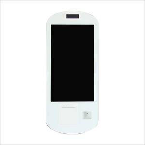 Max White Metal Wall Fast Food Payment Kiosk with Qr-code Scanner and Thermal Printer