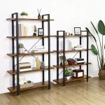 Bookshelf with 5 Layers, Industrial Style Bookshelf, Home Office Bookshelf,