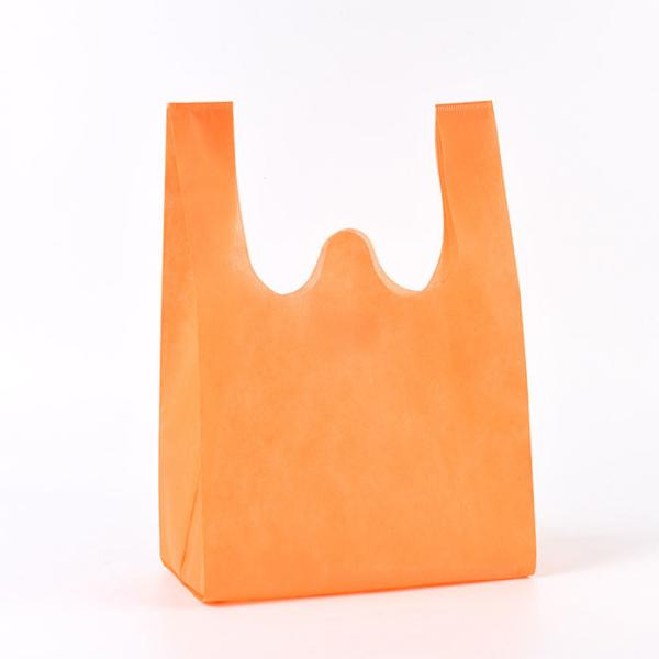 Quality 50Gsm Virgin Polypropylene Non Woven Vest Bag Laminated Custom Non Woven Tote Bags for sale