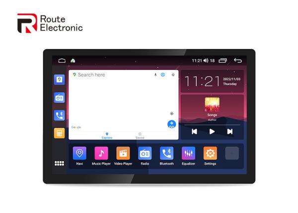 Quality OEM Universal Car Stereo , 12.95" Car Video Player With Full Fitted Black Screen for sale