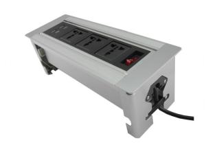 Buy cheap Max 250v Flip Up Sockets , OEM Tabletop Power Socket Self - Lock Function product