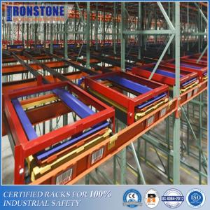 Buy cheap LIFO Live Storage Push Back Pallet Racking With Versatility and High Compatibility product