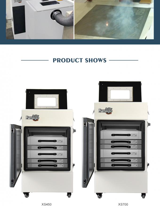Acrylic Extraction 570m3/h 700W Co2 Laser Fume Extractor 5