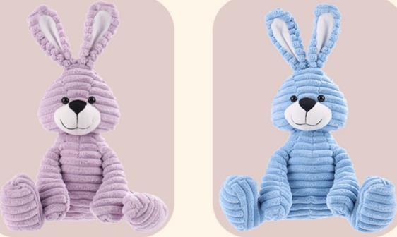 Quality Cute and Lovely Corduroy Material Bunny Rabbit soft Toys 9inch for sale