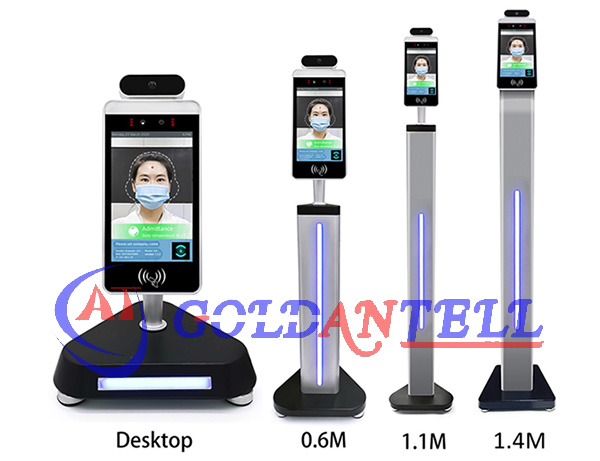 Infrared Sensor Alarm System Temperature Screening Face Recognition Temperature Turnstyle Door