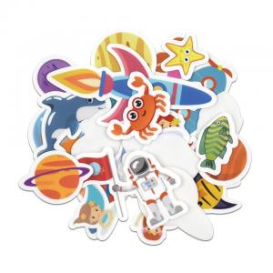 China 12pcs Fridge Magnet Sticker Novelty Cartoon Colorful Funny Animals Souvenir on sale