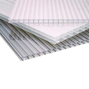 8mm Twin Wall Polycarbonate Sheet 4 X 8 , Greenhouse UV Resistant Polycarbonate Sheets