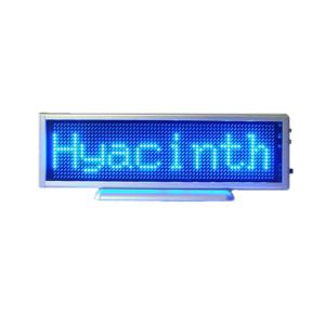 China LED Scrolling Sign Message Board Rechargeable/Edit By PC/Blue Color B1664AB/178MM length on sale