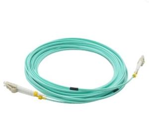China OM3 Duplex Multimode Fiber Optic Patch Cord LC UPC Connector 10m Length on sale