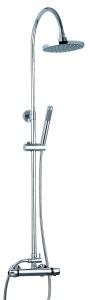 Polished Thermostatic Bathroom Faucets , Chrome Thermostatic Mixer Tap