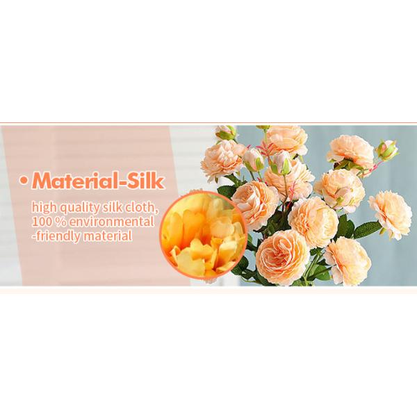 Artificial Bendable Flowers Garland Silk Rose Vine Wall Decoration Backdrop 1