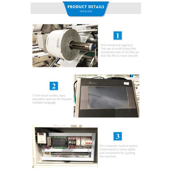 Automatic Horizontal Packaging Machine food packing machine for bread hamburger cake biscuits