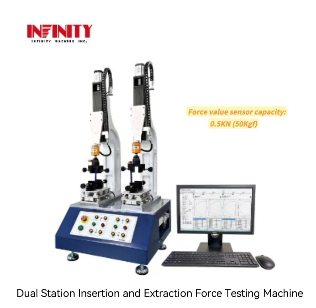 Computer Control Mobile Phone USB Dual Station Insertion And Extraction Force Tester