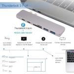 7 in 1 Dual Type-C Docking Station Thunderbolt 3 Hub with 100W Power Delivery