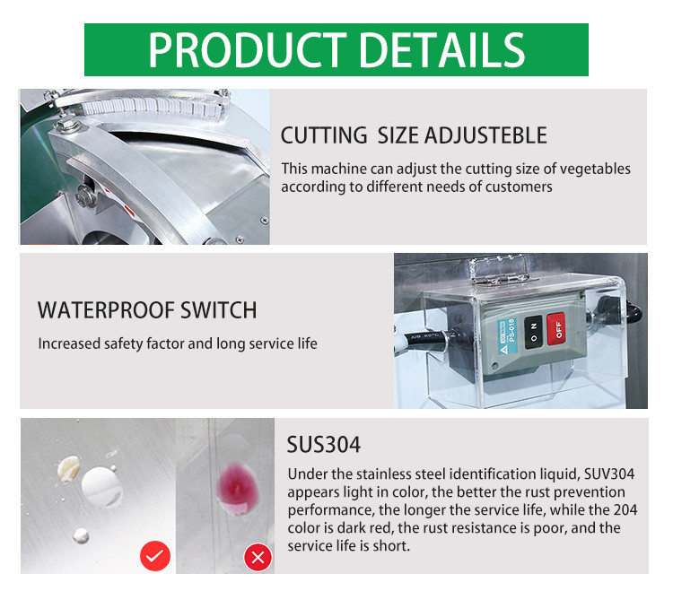 Automatic Food Processing Machines High Speed Potato French Fries Cutting Machine
