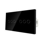 6 Gang 280g Touch Light Switch Embedded Remote Control Light Switch