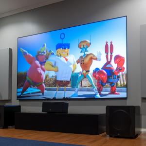 Buy cheap Zero Edge Projector Fixed Frame Screen Ambient Light Black Diamond 170° View Angle product
