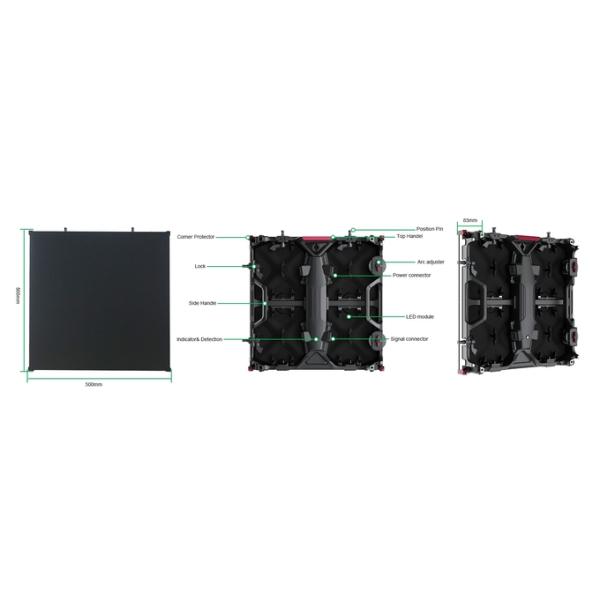 Indoor Filming wall 3D Immersive Screen LED Video Wall HD LED Display 7680Hz Black LEDs  XR Virtual Production Studio 0