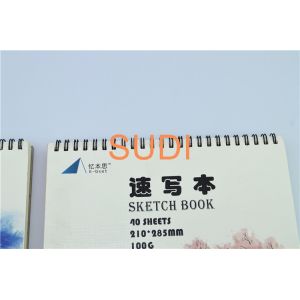 Custom Printing Design Doube Coil 70gram Spiral Binding Books
